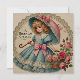 Cartão de Aniversário com Aquarela Inspirada em Vi