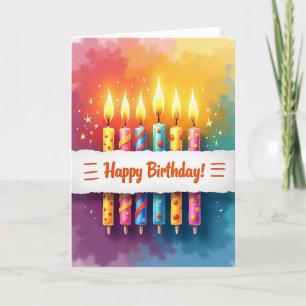 Cartão de Aniversário com Celebração Padronizada