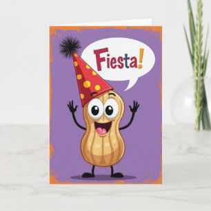 Cartão de Aniversário com Chapéu Caprichoso