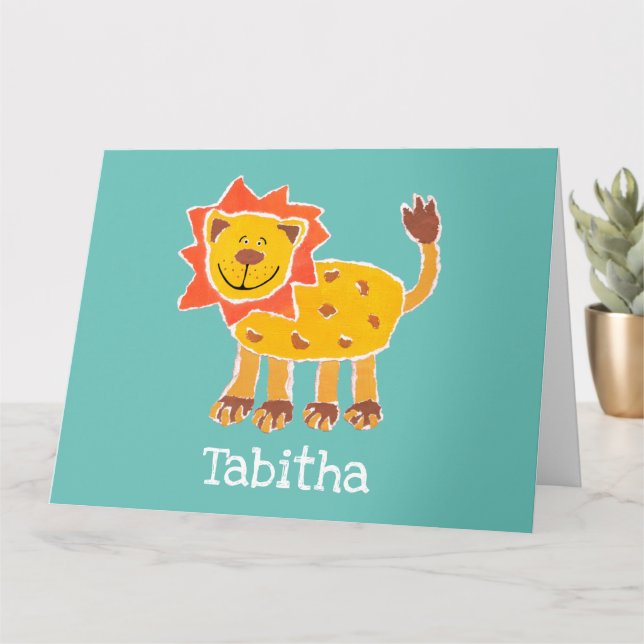 Cartão de aniversário com colagem personalizada de (Planta pequena)