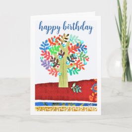 Cartão de Aniversário com doce poema de sonhos de