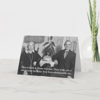 Cartão de Aniversário com Foto Irônica