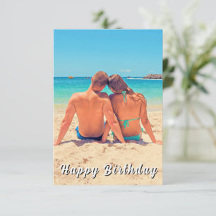 Cartão de Aniversário com Foto Personalizada