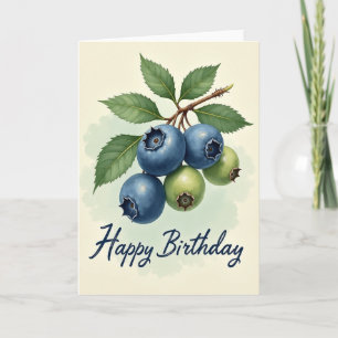 Cartão de Aniversário com Frutas em Aglomerado