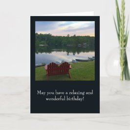 Cartão de aniversário - Com imagem de Boothbay, Ma