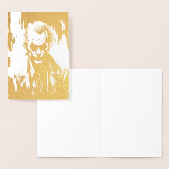 Cartão de aniversário com Joker gravado ADICIONE O (Exibição)