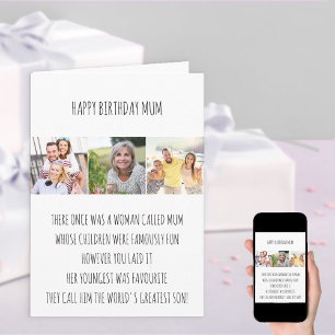 Cartão de Aniversário com Limerique Divertido para