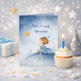 Cartão de Aniversário com Nome ou Texto Personaliz