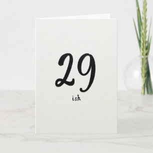 Cartão de Aniversário com Números Personalizados