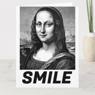 CARTÃO DE ANIVERSÁRIO COM SORRISO ENGRAÇADO DA MON