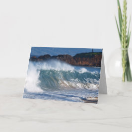 Cartão de aniversário com surf