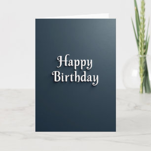 Cartão de Aniversário com Textura e Mensagem