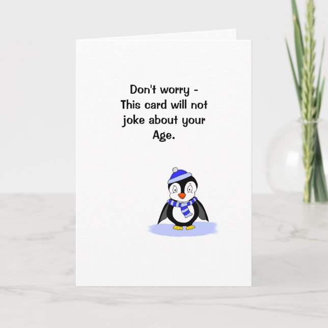 Cartão de aniversário cómico (Frente)