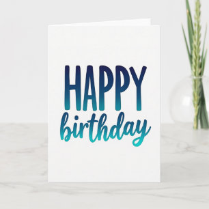 Cartão de Aniversário Contemporâneo