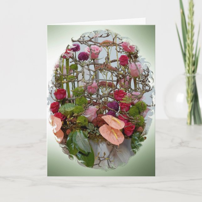 Cartão de Aniversário - Convênio Floral (Frente)