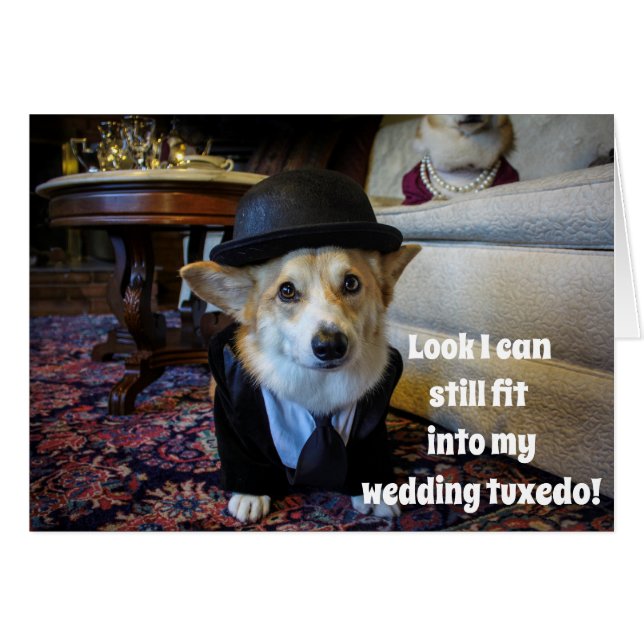 Cartão de aniversário Corgi (Frente Horizontal)