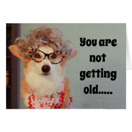 Cartão de aniversário Corgi