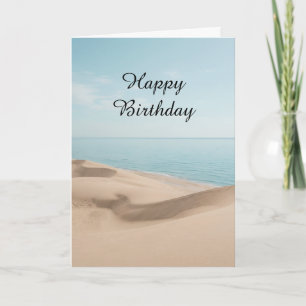 Cartão de Aniversário Costeiro Feliz