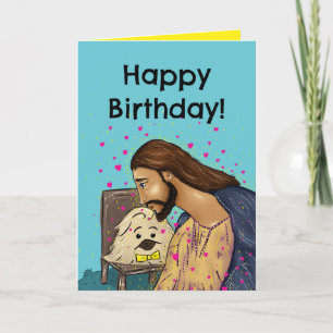 Cartão de Aniversário Cristão (Smee o Pequinês)