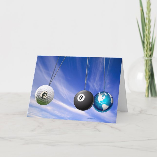 Cartão de aniversário customizável dos fatos do (Frente)