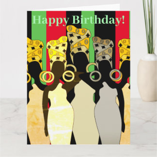 Cartão de Aniversário da América Africana Melanin
