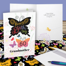 Cartão de Aniversário da Avó