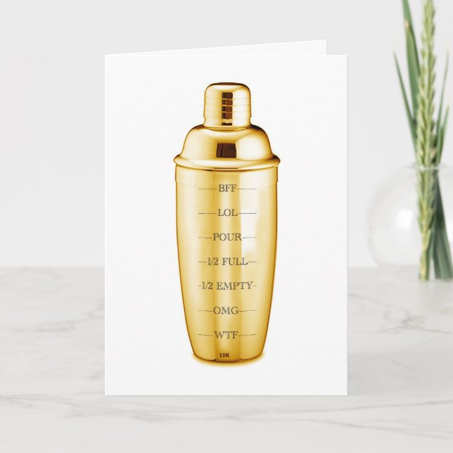 Cartão de aniversário da bandeira de ouro (Frente)