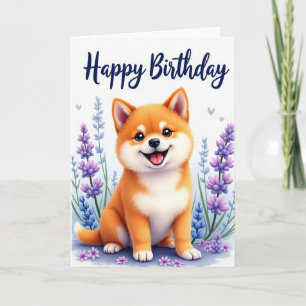 Cartão de Aniversário da Blossom Pup