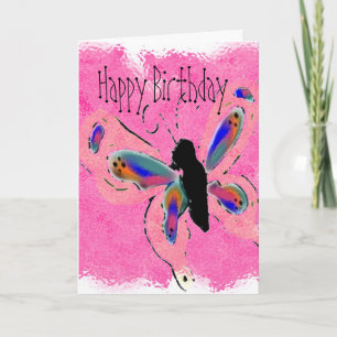 Cartão de Aniversário da Borboleta