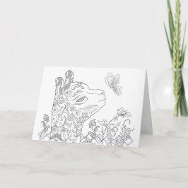 Cartão de Aniversário da Borboleta Alpaca Coloraçã
