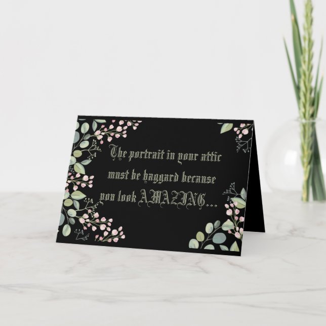 Cartão de Aniversário da Cinza Dorian (Frente)