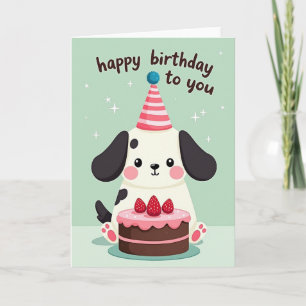 Cartão de Aniversário da Criatura do Bolo