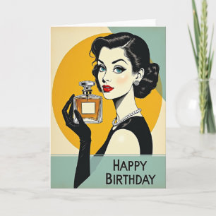 Cartão de Aniversário da Dama Glamour