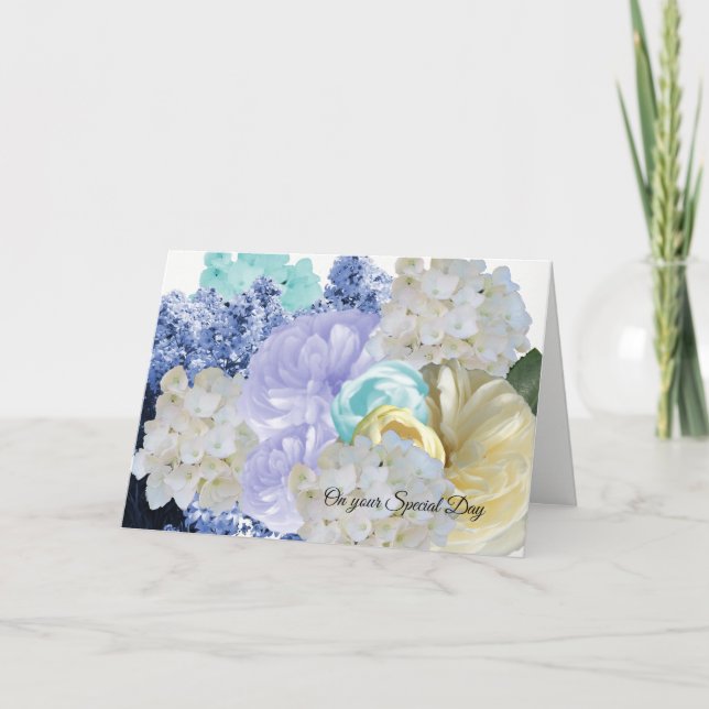 Cartão de Aniversário da Dreamy Flowers (Frente)