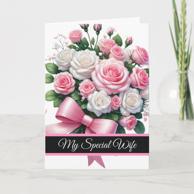 Cartão de Aniversário da Esposa (Frente)