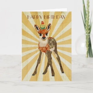 Cartão de Aniversário da FAWN & BIRD