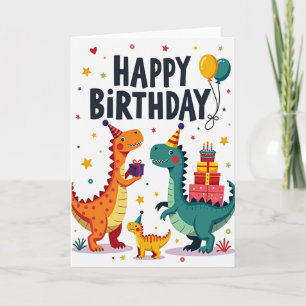 Cartão de Aniversário da Festa dos Répteis