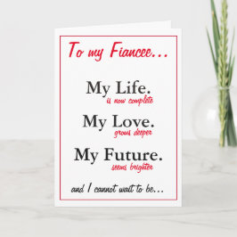 Cartão de aniversário da Fiancee.love.do marido pa