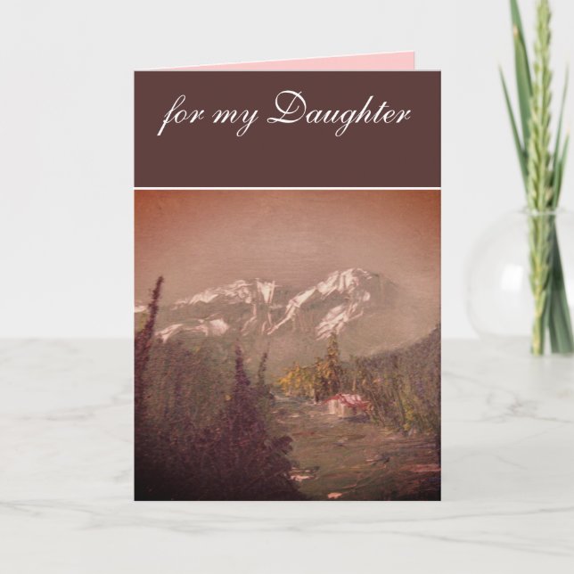 Cartão de aniversário da filha (Frente)