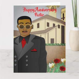 Cartão de Aniversário da Igreja Pastor Americana A