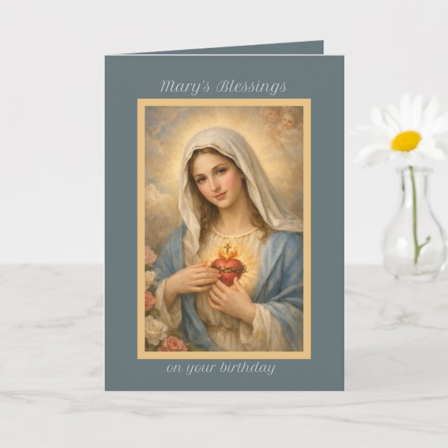 Cartão de Aniversário da Imaculada Maria (Planta pequena)