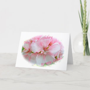 Cartão de Aniversário da Irmã Azalea Rosa
