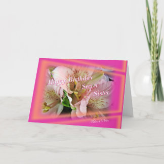 Cartão de aniversário da Irmã Secreta