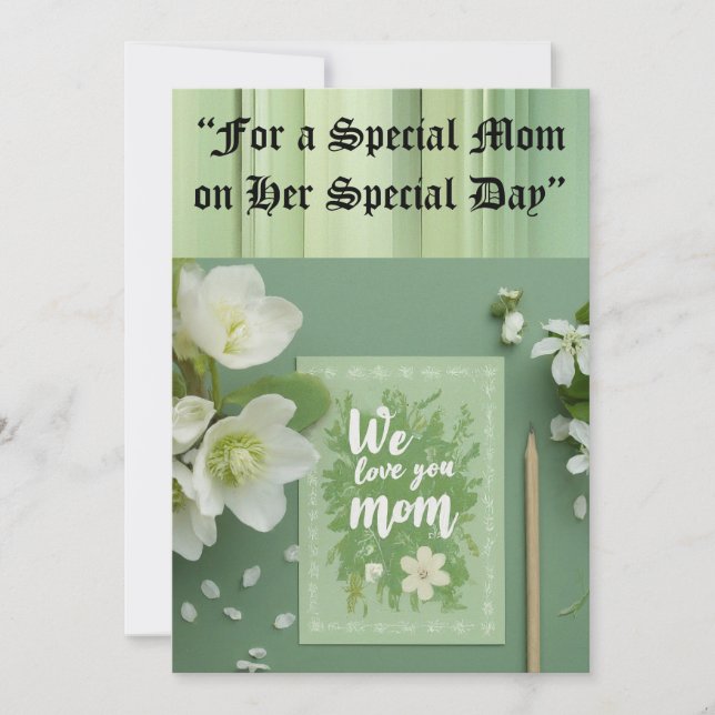 Cartão de Aniversário da mãe (Frente)