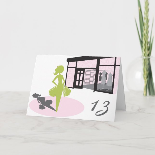 Cartão de aniversário da menina do cliente (Frente)