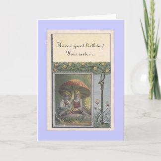 Cartão de aniversário da minha irmã