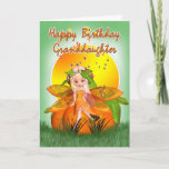 Cartão de aniversário da neta - fada do citrino de<br><div class="desc">Cartão de aniversário da neta - fada do citrino de Moonies</div>