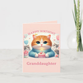 Cartão de Aniversário da Netinha Gatinho Fofo