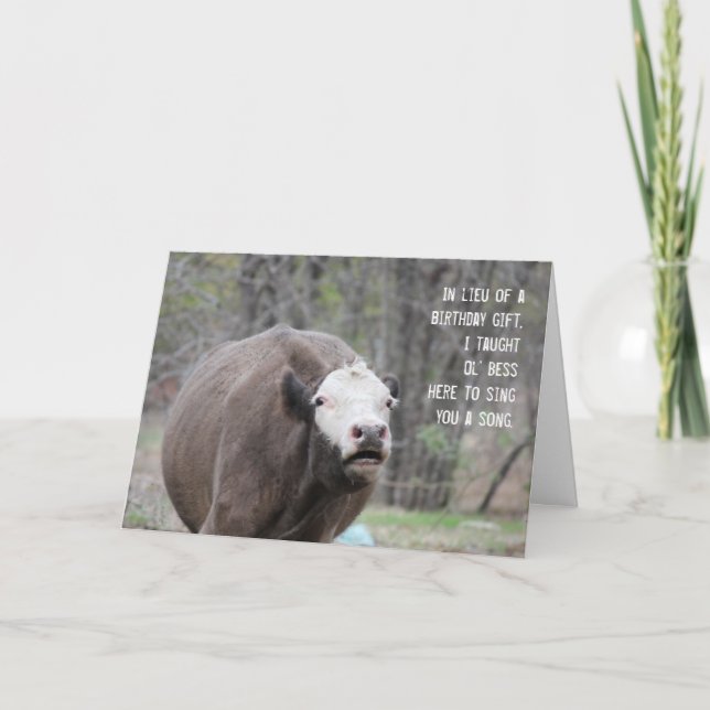 Cartão De Aniversário Da Ol'Bess (Frente)