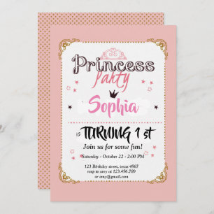 cartão de aniversário da pequena princesa